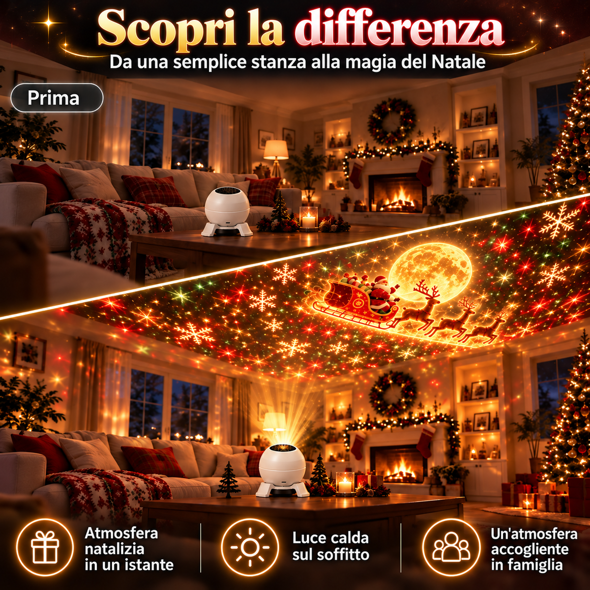 🌟🌟𝑇𝑟𝑎𝑠𝑓𝑜𝑟𝑚𝑎 𝑂𝑔𝑛𝑖 𝑆𝑡𝑎𝑛𝑧𝑎 𝐼𝑛 𝑈𝑛 𝑀𝑎𝑔𝑖𝑐𝑜 𝑀𝑜𝑛𝑑𝑜 𝑁𝑎𝑡𝑎𝑙𝑖𝑧𝑖𝑜 – 𝐿𝑢𝑐𝑒 𝑁𝑜𝑡𝑡𝑢𝑟𝑛𝑎 𝐶𝑜𝑛 𝑃𝑟𝑜𝑖𝑒𝑧𝑖𝑜𝑛𝑖 𝑁𝑎𝑡𝑎𝑙𝑖𝑧𝑖𝑒
