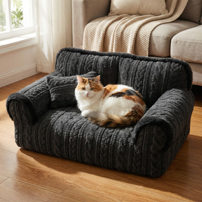 🐶🛋️ 𝐿𝑢𝑥𝑢𝑟𝑦 𝑃𝑒𝑡 𝑆𝑜𝑓𝑎 𝐵𝑒𝑑 – 𝐶𝑜𝑧𝑦 𝑃𝑙𝑢𝑠ℎ 𝐶𝑜𝑢𝑐ℎ 𝑓𝑜𝑟 𝐶𝑎𝑡𝑠 & 𝐷𝑜𝑔𝑠🐾